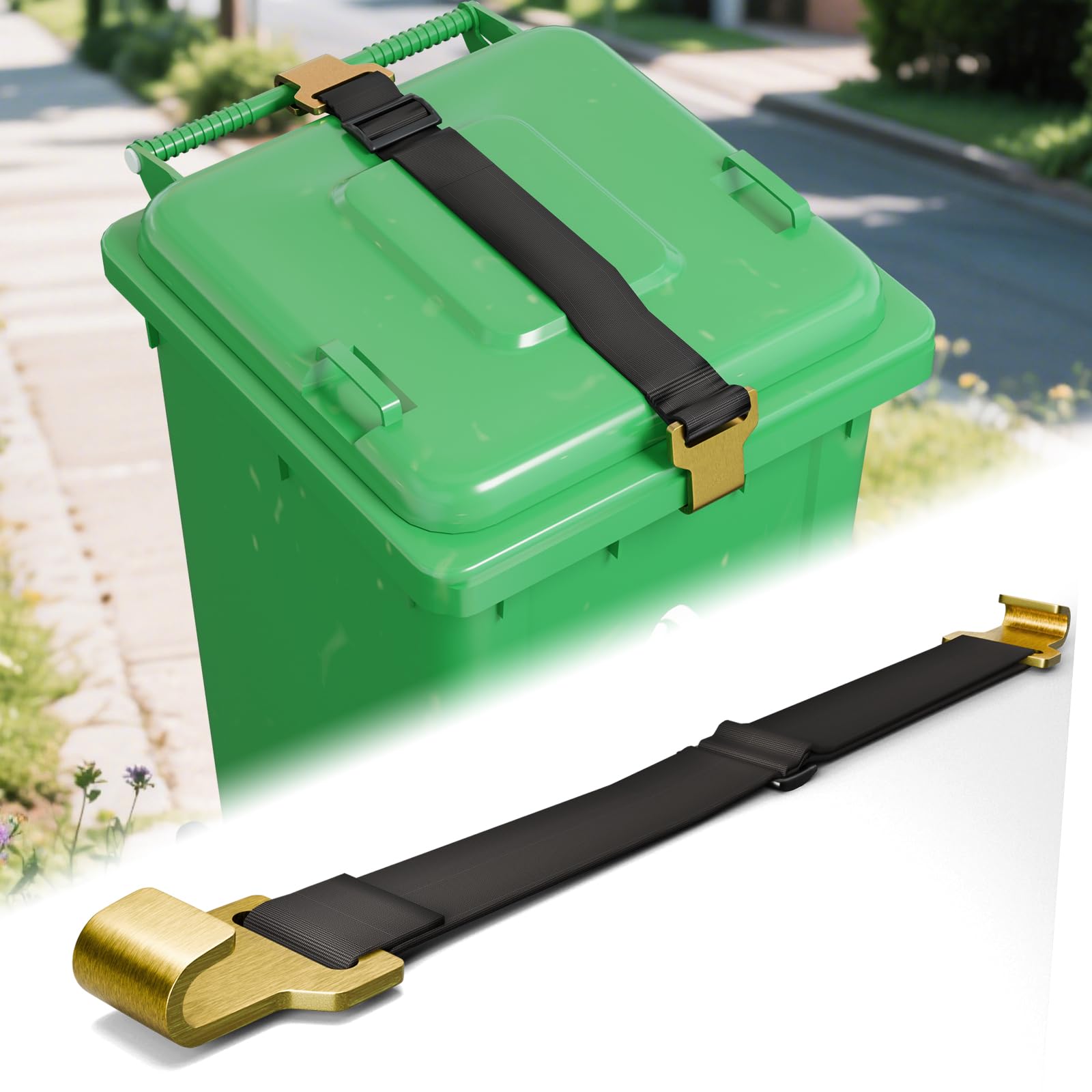 Amazon.com: Wuno Shop Trash Can Lid Locks for Animals, Garbage Can